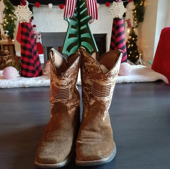 Ariat Mens 5. Excellent Used Condition Western Boot - Antique Mocha - Picture 4 of 8
